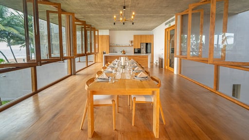 The Coast Villa Dining area