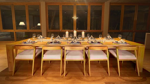 The Coast Villa Dining area