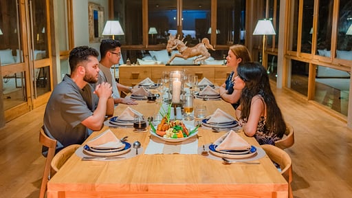 The Coast Villa Dining area