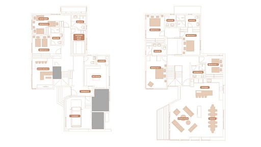 The Country Resort Six Bedroom Premium Chalet Floor plan
