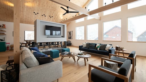 The Country Resort Six Bedroom Premium Chalet Living room