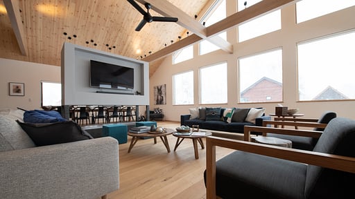 The Country Resort Six Bedroom Premium Chalet Living room