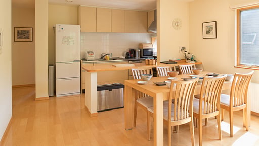 The Country Resort Three Bedroom Forest Chalet Dining area