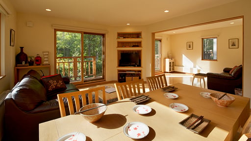 The Country Resort Three Bedroom Forest Chalet Dining area