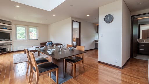 The Country Resort Three Bedroom Yotei Chalet Dining area