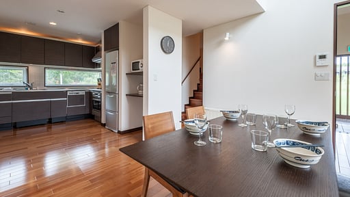 The Country Resort Three Bedroom Yotei Chalet Dining area