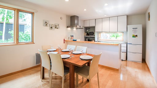 The Country Resort Two Bedroom Chalet Dining area