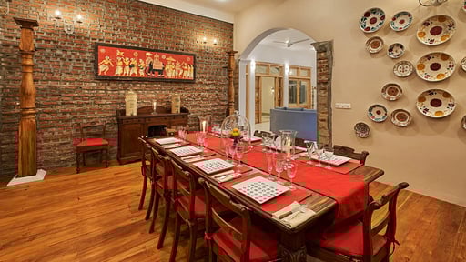 The Divine Villa Dining area