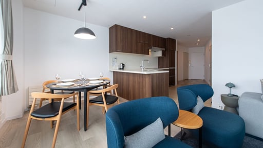 The  Freshwater Two Bedroom Suite Dining area