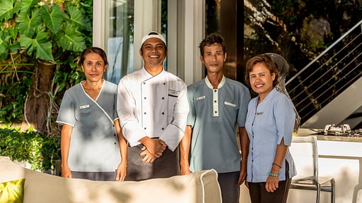 The Headland Villa 3 Villa staff