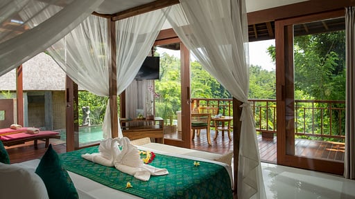 Jannata Upper Pool Villa Bedroom 