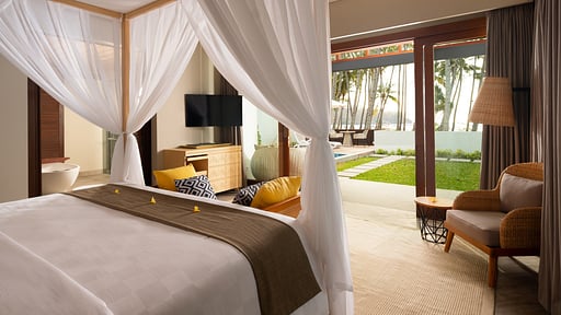 The Kayana Lombok Beachfront Bedroom 
