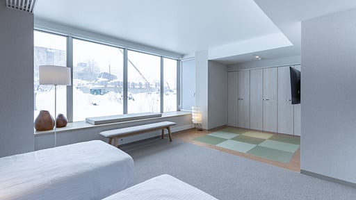 The Maples Niseko Deluxe Studio Bedroom 1