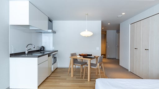 The Maples Niseko Deluxe Studio Dining area