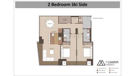 The Maples Niseko Ski Side 2 Floor plan