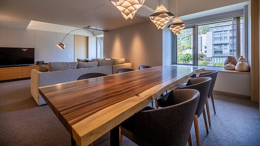 The Maples Niseko Three Bedroom Penthouse Suite Dining area