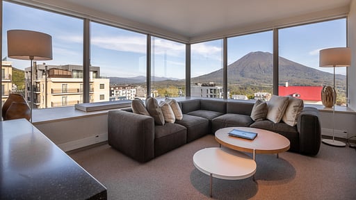 The Maples Niseko Three Bedroom Premier Suite Living room