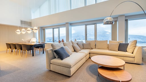 The Maples Niseko Three Bedroom Yotei Panorama Penthouse Suite Living room
