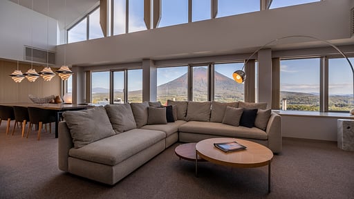 The Maples Niseko Three Bedroom Yotei Panorama Penthouse Suite Living room