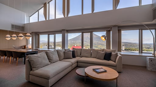 The Maples Niseko Three Bedroom Yotei Panorama Penthouse Suite Living room
