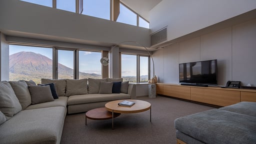 The Maples Niseko Three Bedroom Yotei Panorama Penthouse Suite Living room