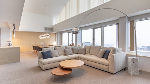 The Maples Niseko Three Bedroom Yotei Panorama Penthouse Suite Living room
