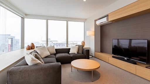 The Maples Niseko Two Bedroom Premier Suite Living room