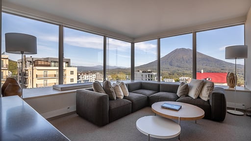 The Maples Niseko Two Bedroom Premier Suite Living room
