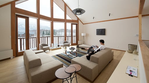 The Orchards Four Bedroom Custom Chalet Living room 1
