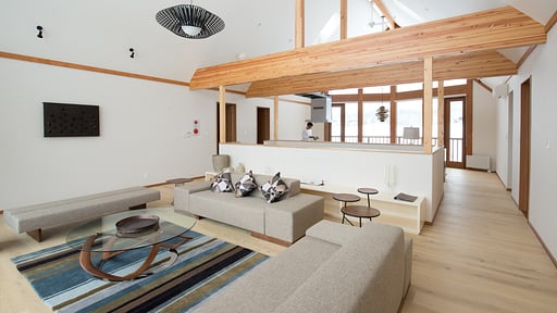 The Orchards Four Bedroom Custom Chalet Living room 1
