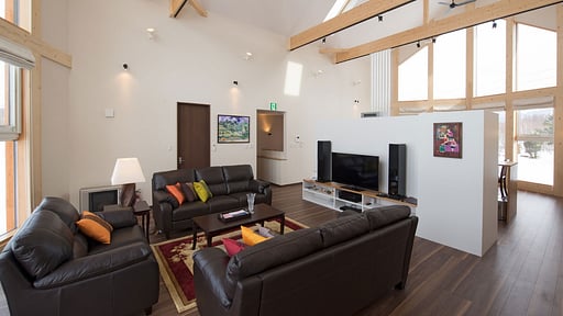 The Orchards Three Bedroom Chalet Wohnbereich