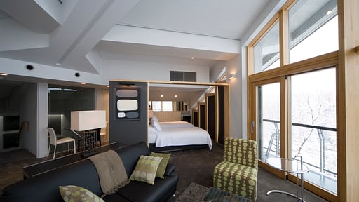 The Ridge Penthouse with Mountain View Spa Living room