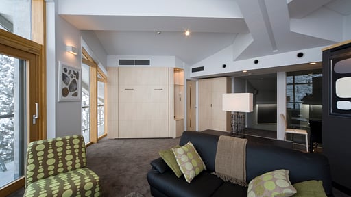 The Ridge Penthouse with Mountain View Spa Living room