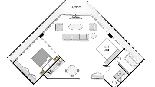 The Ridge Penthouse with Mountain View Spa Floor plan