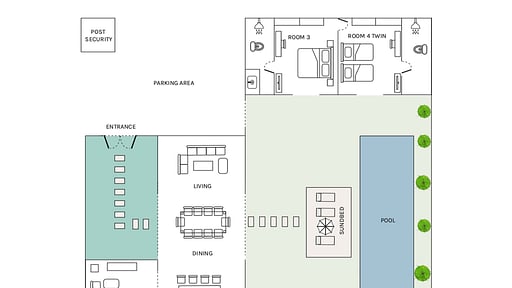 The Suar Seminyak Floor plan