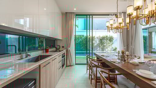 V218 The Teak Villa 112 Kitchen