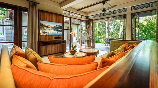 The Ubari Villa Living room