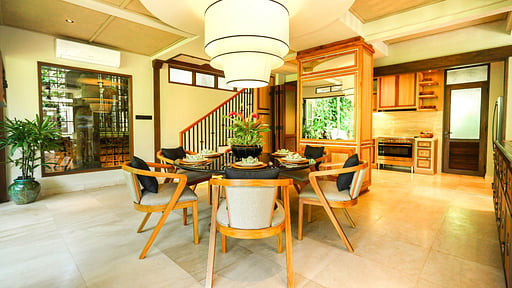 The Ubari Villa Dining area