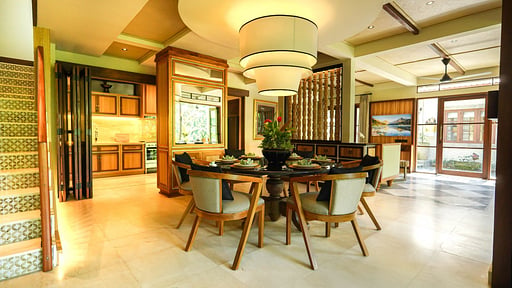 The Ubari Villa Dining area