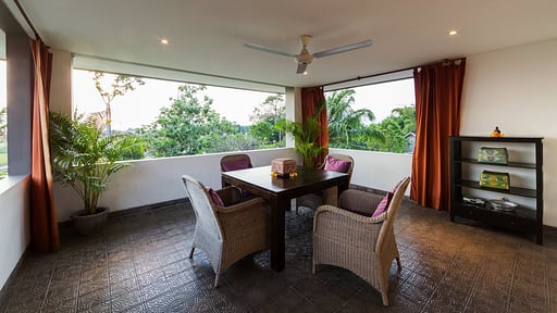 The Uma Villa Living room 1