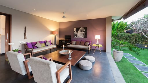 The Uma Villa Living room 2