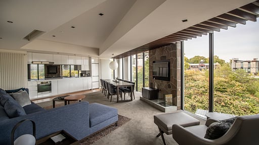 The Vale Niseko 2 Bedroom Mt. Yotei View Living room