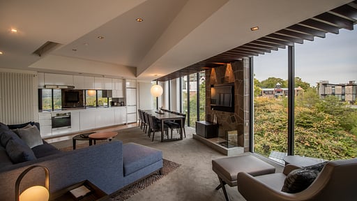 The Vale Niseko 2 Bedroom Mt. Yotei View Living room