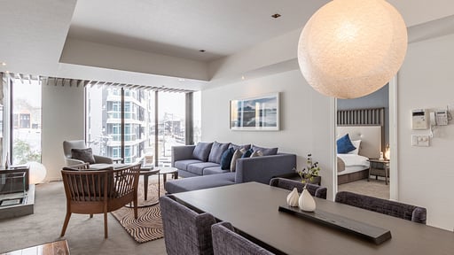 The Vale Niseko 2 Bedroom Resort Deluxe Living room