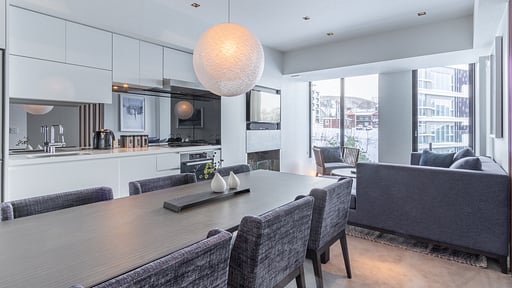 The Vale Niseko 2 Bedroom Village View Dining area