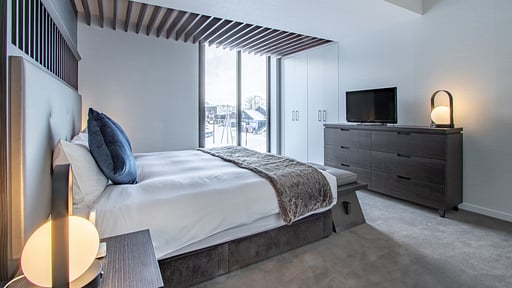 The Vale Niseko 2 Bedroom Village View Bedroom 1