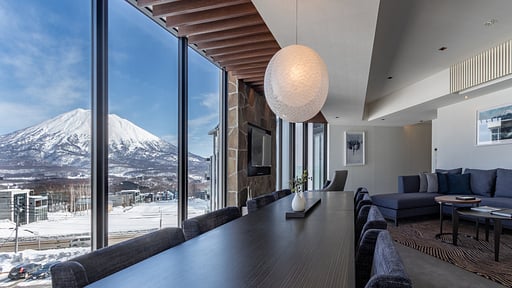 The Vale Niseko 3 Bedroom Mt. Yotei View Dining area
