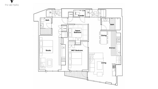 The Vale Niseko 3 Bedroom Resort Deluxe Floor plan
