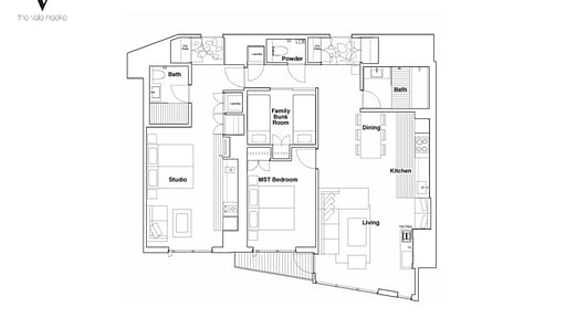 The Vale Niseko 3 Bedroom Resort Floor plan