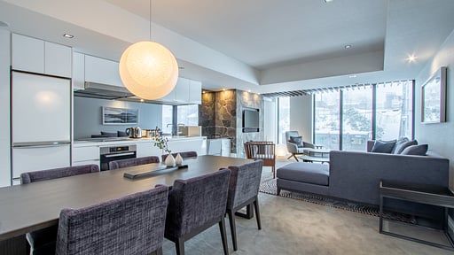 The Vale Niseko 3 Bedroom Resort Dining area